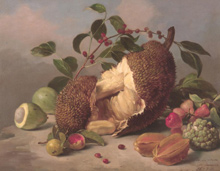 Agostinho José da Motta, Nature mort aux fruits, 1873. (c)  CFBE - 20.3 ko